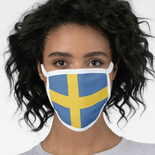 Sweden flag face mask