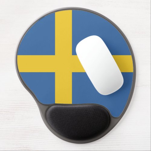 Sweden flag gel mouse pad