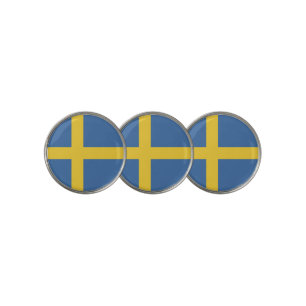 Sweden flag golf ball marker