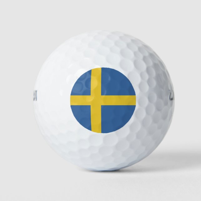 Sweden flag golf balls (Front)