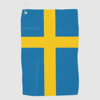 Sweden Flag Golf Towel by YLGraphics at Zazzle