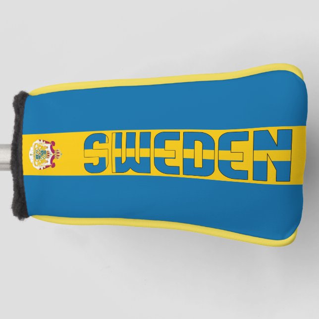 Sweden Flag Gorgeous Patriotic Golf Head Cover (Front)