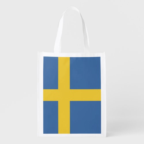 Sweden flag grocery bag