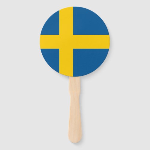 Sweden Flag Hand Fan