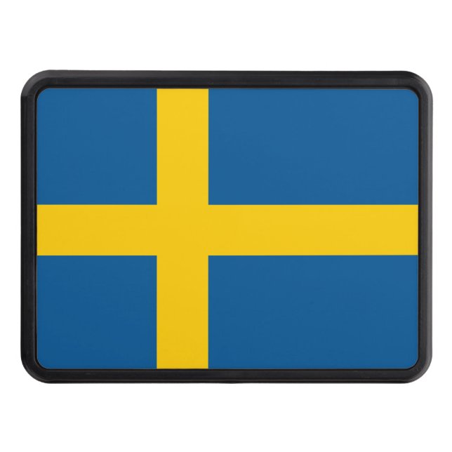 Sweden Flag Hitch Cover (Front)