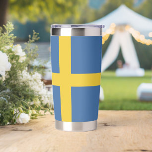 Sweden flag insulated tumbler