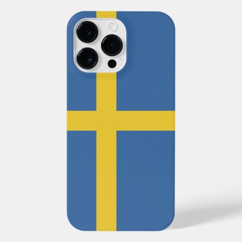 Sweden flag iPhone 14 pro max case