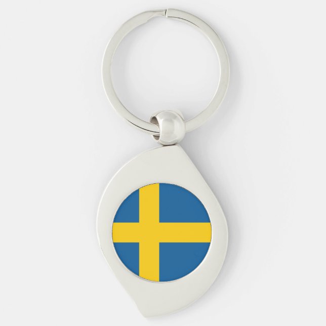 Sweden Flag Keychain (Front)