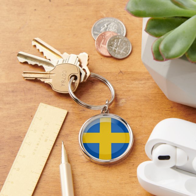 Sweden flag keychain (Desk)