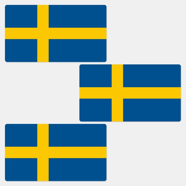 Sweden Flag Labels (Group)