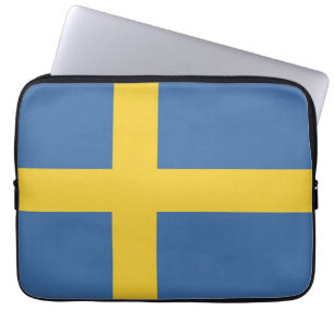 Sweden flag laptop sleeve