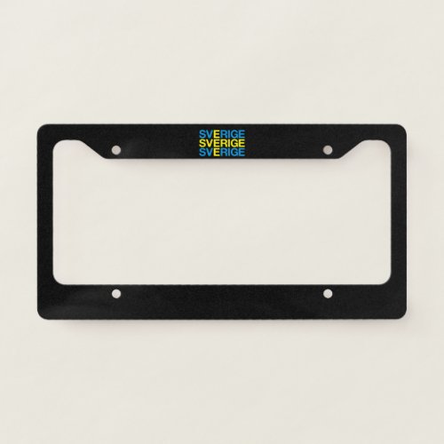 SWEDEN Flag License Plate Frame