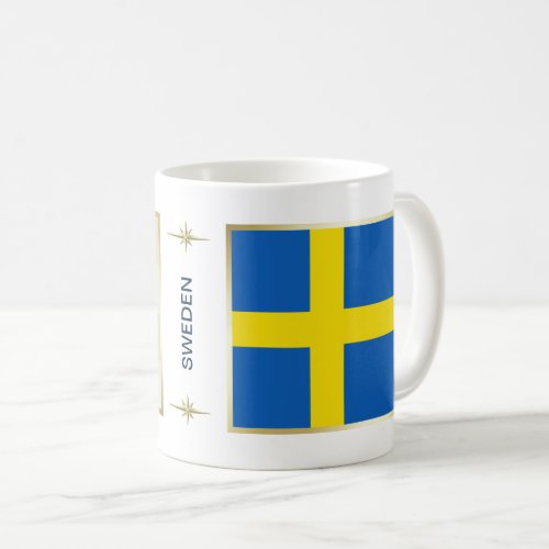 Sweden Flag  Map Mug