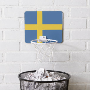 Sweden flag mini basketball hoop
