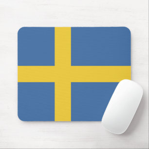 Sweden flag mouse pad