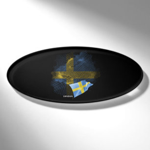 Sweden flag name tag