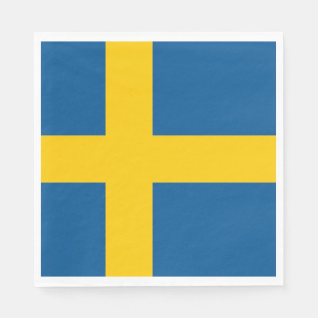 Sweden Flag Napkins (Front)