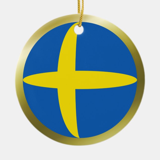 Sweden Flag Ornament (Front)