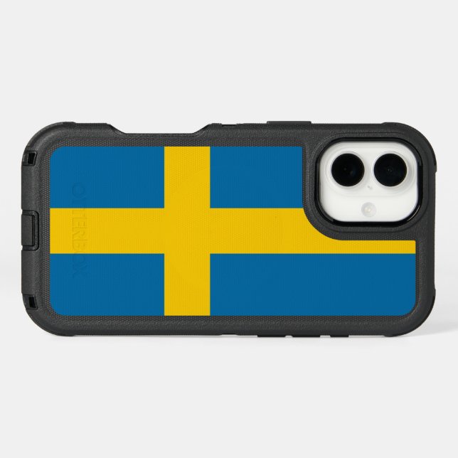 Sweden Flag Otterbox iPhone Case (Back Horizontal)