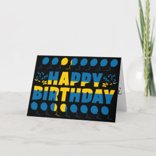 Sweden Flag Patriotic Birthday Card