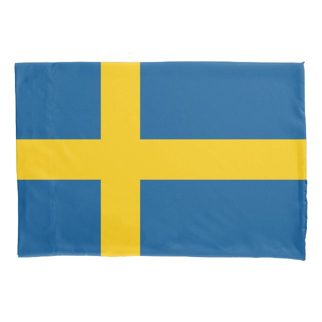 Sweden Flag Pillow Case (Front)