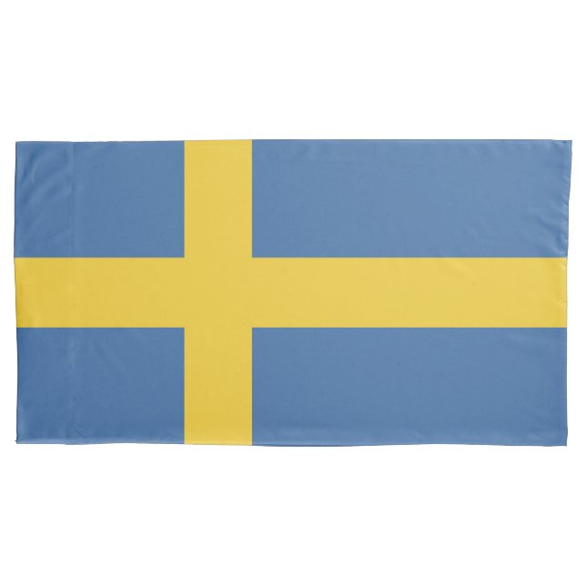 Sweden flag pillow case (Front)