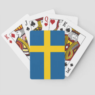 Sweden Flag Poker Cards