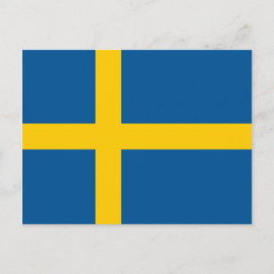 Sweden Flag Postcard