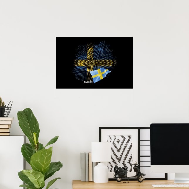 Sweden flag poster (Home Office)