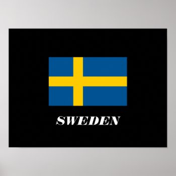 Sweden - Flag Poster by Azorean at Zazzle