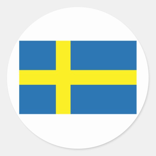 Sweden Flag Products Classic Round Sticker