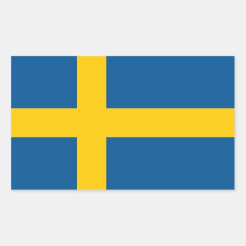 Sweden Flag Rectangular Sticker