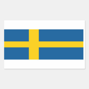 Sweden Flag Rectangular Sticker