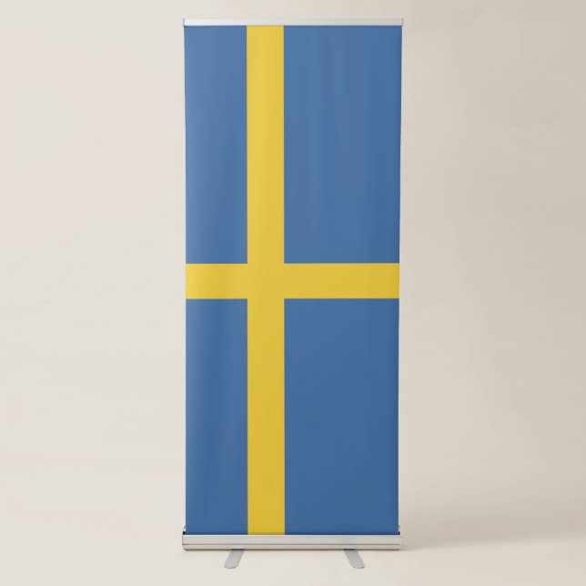 Sweden flag retractable banner (Front)