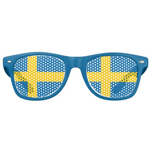 Sweden flag retro sunglasses