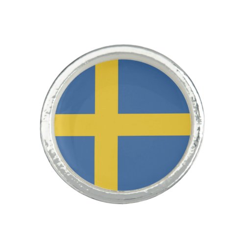 Sweden flag ring