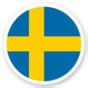 Sweden Flag Round Sticker
