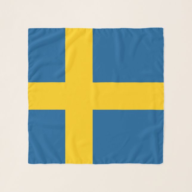 Sweden Flag Scarf (Front)