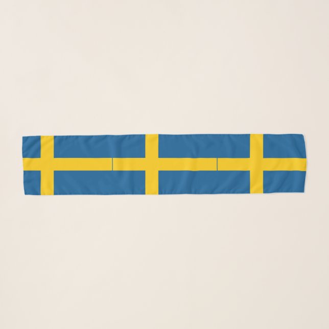 Sweden Flag Scarf (Front (Horizontal))