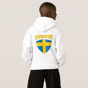 Sweden Flag Shield Hoodie