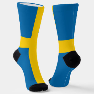 Sweden flag socks