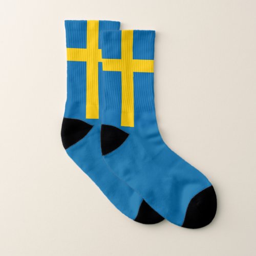 Sweden flag socks