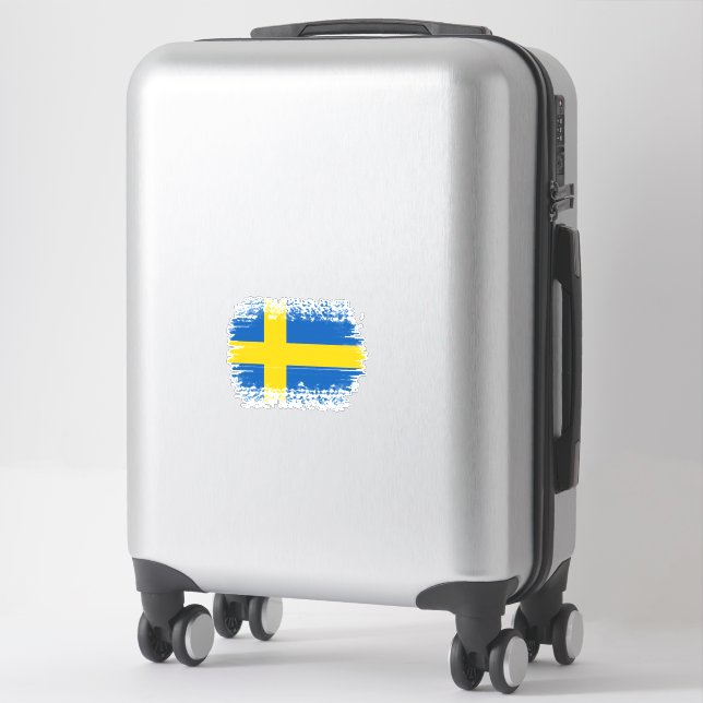 Sweden flag  sticker (Suitcase)