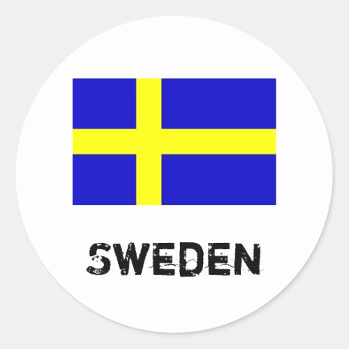 Sweden flag stickers