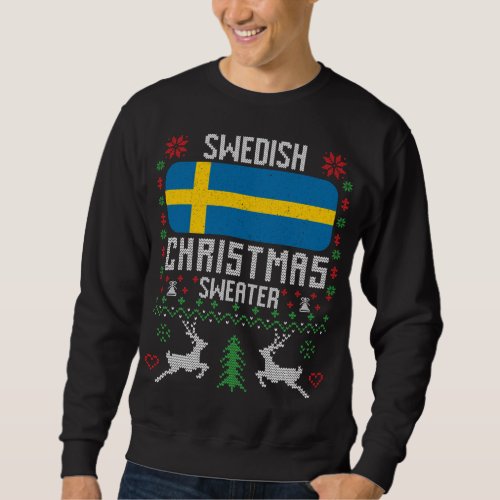 Sweden Flag Swedish Christmas Sweater