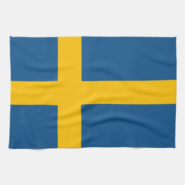Sweden flag Swedish Kitchen Towel (Horizontal)