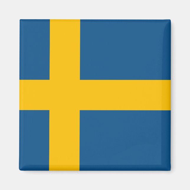 Sweden flag Swedish Magnet (Front)