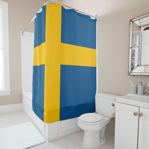 Sweden flag Swedish Shower Curtain