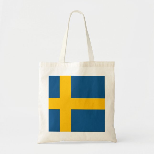 Sweden flag Swedish Tote Bag (Front)