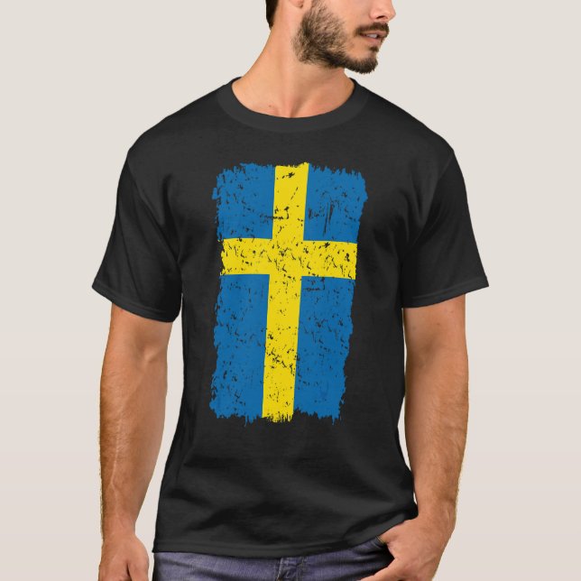 Sweden Flag T-Shirt (Front)